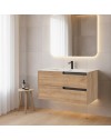 Mobile bagno sospeso Modular colore rovere miele con cassetti 80x45x50H