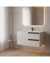 Mobile bagno sospeso Modular colore cashmere con cassetti 80x45x50H