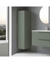 Colonna bagno sospesa Soho colore verde opaco effetto cannettato 35x30x120H