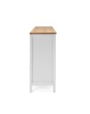 Madia Bergen51 bianco 4 ante e 3 cassetto e top artisan rovere 180 cm