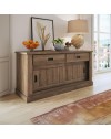 Madia colore noce eastwood 2 cassetti e 2 ante scorrevoli Anthony52 149,9x49,8x95,5H stile shabby