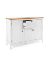 Madia Bergen57 bianco 3 ante e 1 cassetto e top artisan rovere 120 cm