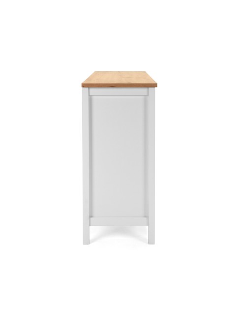 Madia Bergen57 bianco 3 ante e 1 cassetto e top artisan rovere 120 cm