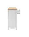 Madia Bergen57 bianco 3 ante e 1 cassetto e top artisan rovere 120 cm