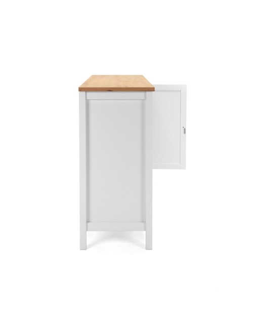 Madia Bergen57 bianco 3 ante e 1 cassetto e top artisan rovere 120 cm