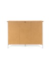Madia Bergen57 bianco 3 ante e 1 cassetto e top artisan rovere 120 cm