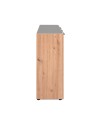 Madia Cento01B con 3 ante e 1 cassetto colore antracite con laterali in rovere artisan 125 cm