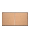 Madia Cento51A con 4 ante e 1 cassetto colore antracite con laterali in rovere artisan 162 cm