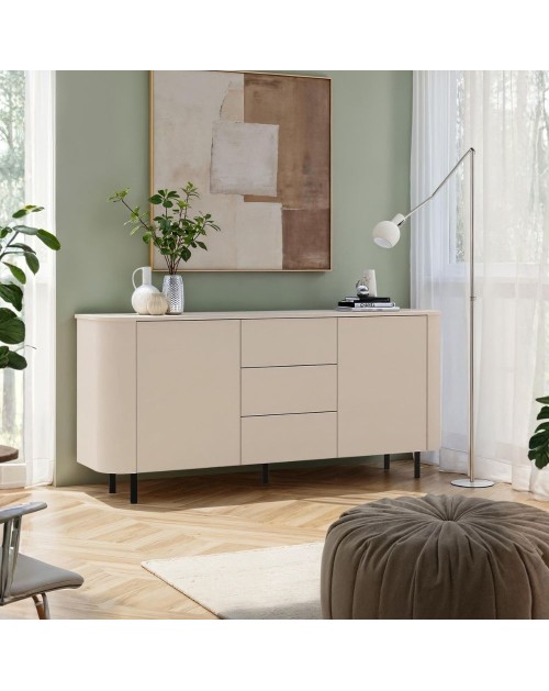 Madia Marini 2 ante e 3 cassetti cashmere 180x43x85 cm push pull