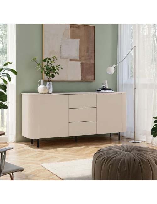 Madia Marini 2 ante e 3 cassetti cashmere 180x43x85 cm push pull