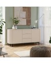 Madia Marini 2 ante e 3 cassetti cashmere 180x43x85 cm push pull