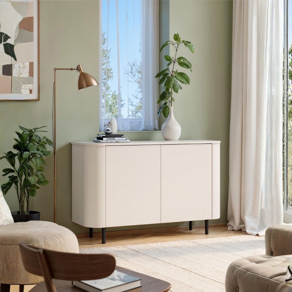 Madia Marini 2 ante cashmere 130x43x85 cm con apertura push pull