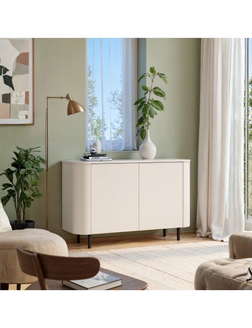 Madia Marini 2 ante cashmere 130x43x85 cm con apertura push pull