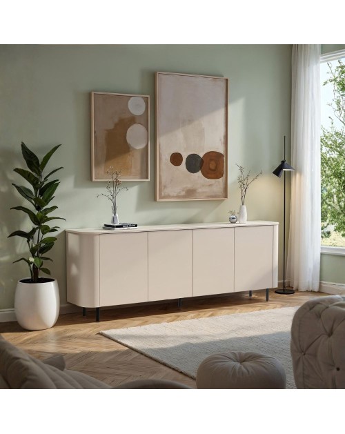 Madia Marini 4 ante cashmere 230x43x85 cm con apertura push pull