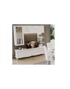 Soggiorno porta TV Giselle colore bianco