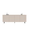 Madia Marini 4 ante cashmere 230x43x85 cm con apertura push pull