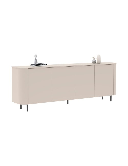 Madia Marini 4 ante cashmere 230x43x85 cm con apertura push pull