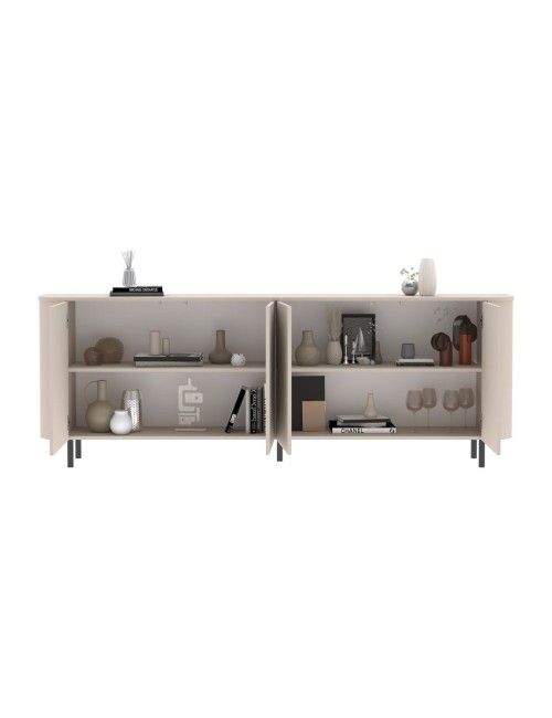 Madia Marini 4 ante cashmere 230x43x85 cm con apertura push pull