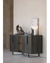 Madia 4 ante palissandro nero Zaira 165x49x83h