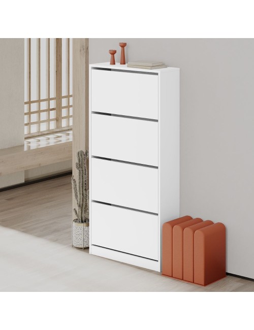 Scarpiera 4 Ante a Ribalta SHC540LBI Colore Bianco Prezzo