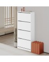 Scarpiera 4 ante a ribalta SHC540BI colore bianco