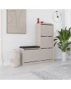 Scarpiera con panca Dude a 4 ante a ribalta colore Cashmere 105x26x118.5H