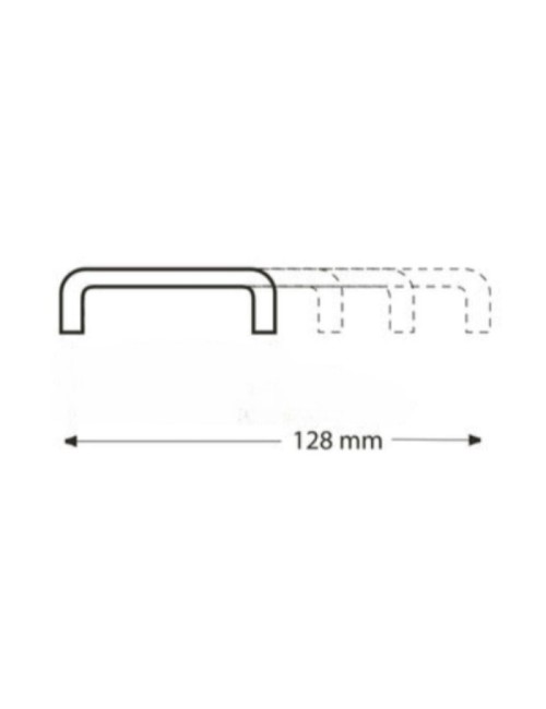 Maniglia per Armadio in Allumino Finitura Cromata GSG120