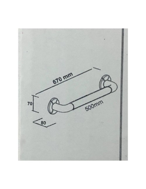 Corrimano di Sicurezza per Bagno 67 cm KV1101 Colore Bianco Prezzo
