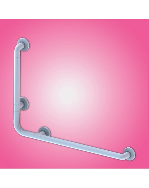 Corrimano angolare di sicurezza per bagno 78x55,5 KV1401 bianco