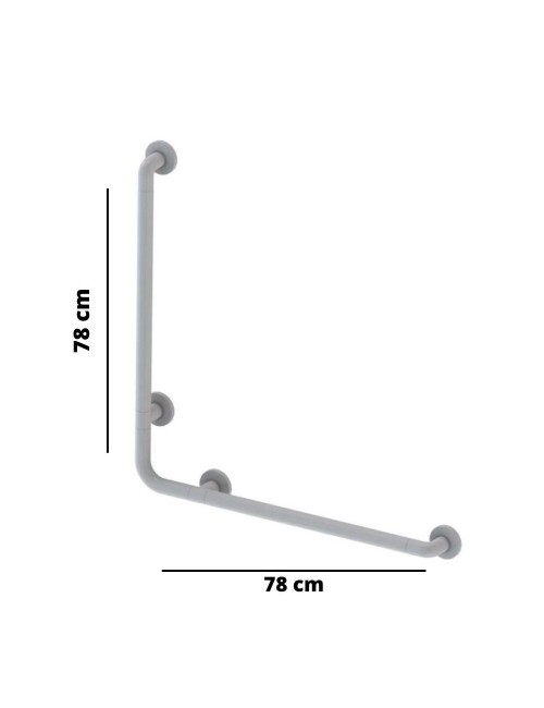 Corrimano Angolare di Sicurezza per Bagno 78x78 KV1501 Bianco