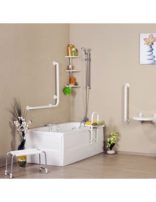 Corrimano Angolare di Sicurezza per Bagno 78x78 KV1501 Bianco