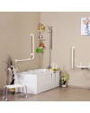 Corrimano angolare di sicurezza per bagno 78x78 KV1501 bianco