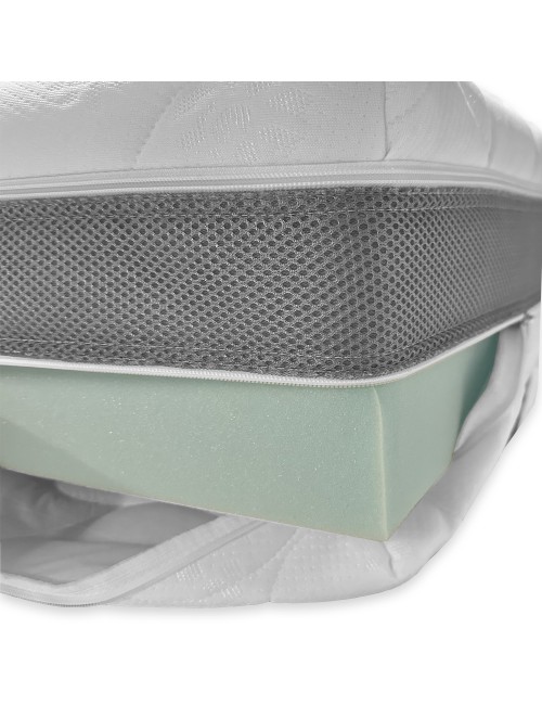 Materasso singolo memory foam 90x190xH23 sfoderabile Supermemory25