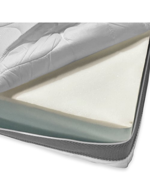 Materasso una piazza e mezza memory foam 120x190xH23 sfoderabile Supermemory25
