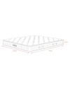 Materasso matrimoniale Chill memory foam e molle insacchettate 160×190×H23