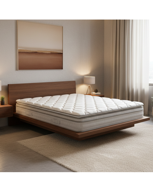 Materasso Matrimoniale Lyle 160x190x27 cm – Memory Foam, Molle Insacchettate 7 Zone e Comfort Ergonomico