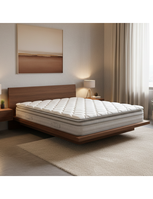 Materasso Matrimoniale Lyle 160x190x27 cm – Memory Foam, Molle Insacchettate 7 Zone e Comfort Ergonomico