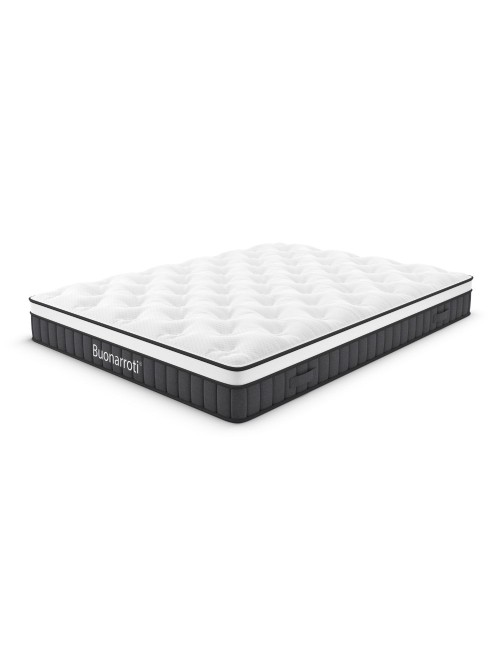 Materasso matrimoniale Pici con molle insacchettate e tessuto a maglia 160x190x21H