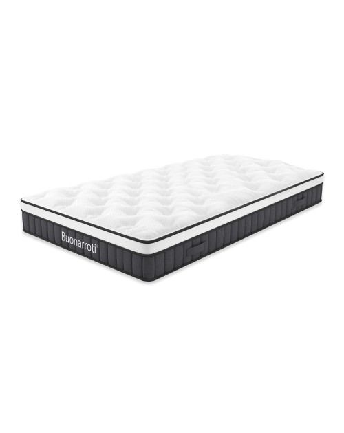 Materasso singolo Pici con molle insacchettate e tessuto a maglia 80x190x21H