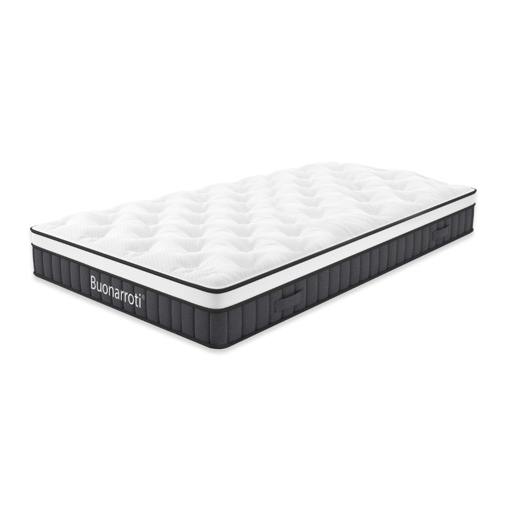 Materasso singolo Pici con molle insacchettate e tessuto a maglia 80x190x21H