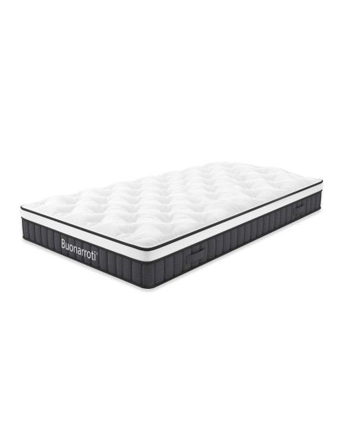 Materasso singolo Pici con molle insacchettate e tessuto a maglia 80x190x21H