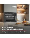 Maxi forno 90 cm Apollo nero Samet