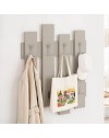Appendiabiti a muro Wave 8 ganci colore cashmere