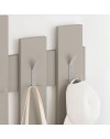 Appendiabiti a muro Wave 8 ganci colore cashmere