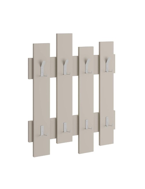 Appendiabiti a muro Wave 8 ganci colore cashmere