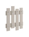 Appendiabiti a muro Wave 8 ganci colore cashmere