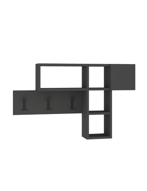 Appendiabiti da parete Game colore antracite