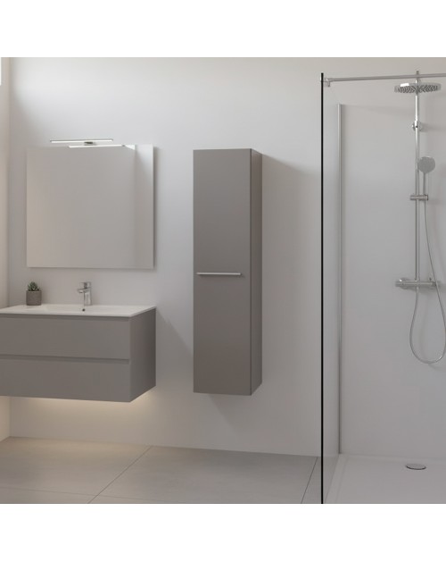 Colonna Bagno Sospesa Remix 1 Anta 115 cm Grigio Granito