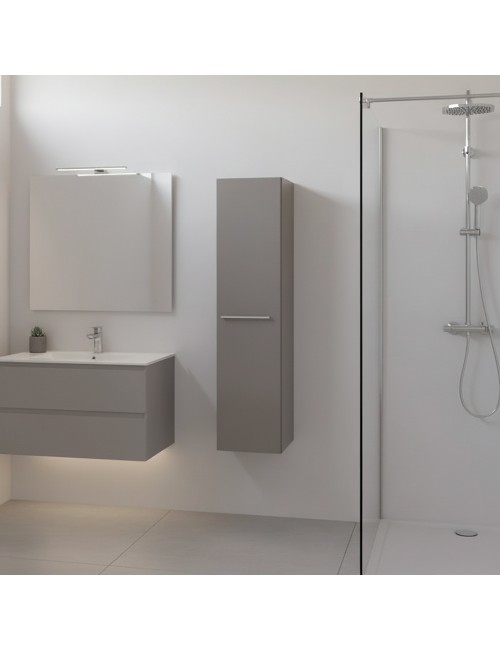 Colonna Bagno Sospesa Remix 1 Anta 115 cm Grigio Granito