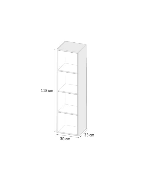 Colonna Bagno Sospesa Remix 1 Anta 115 cm Grigio Granito